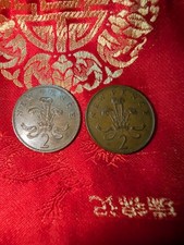 1980 neue Pence Münze 2P