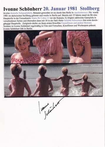 Autogramm ivonne schönherr - autogramm,