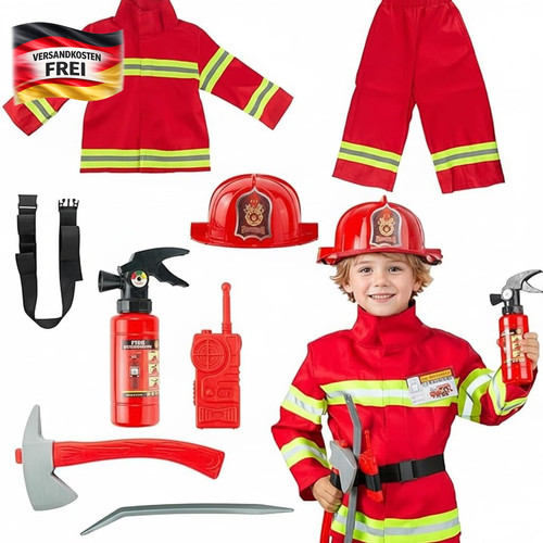 Kinder feuerwehr kostüm - kinder,