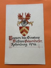 alte Wappen Karte des Senators