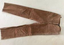 Rehbraune Wildleder-Hose Gr. 36