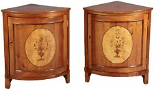Zwei kleine Antike Eckschränke um 1800 Kirschbaum