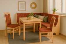 Eckbankgruppe 4-teilig Buche