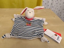 Sigikid Schmusetuch Hund Maus Bär Schnuffeltuch blau rot kariert Halstuch 45580