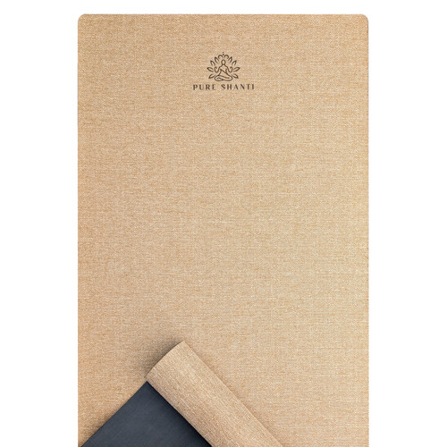 Rutschfeste yogamatte aus jute - rutschfeste,