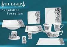 Geschirr 86 tlg Tafelservice