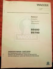 Wacker Rammer BS600 BS700 Betriebsanleitung und Ersatzteile