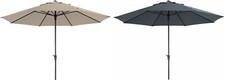 Sonnenschirm 400 cm rund TIMOR Gartenschirm Balkonschirm 4 m Madison mit Kurbel