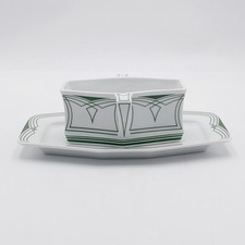 Peter Behrens Sauciere mit Platte Design 1900 - Replik Bauscher Weiden