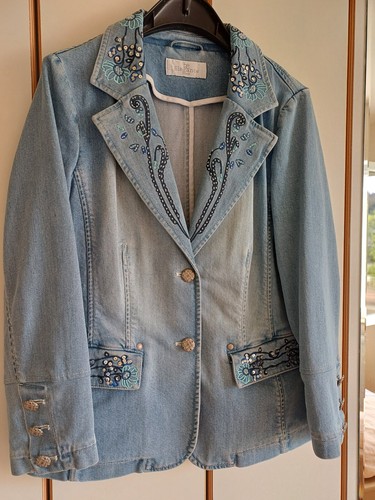 Jeansjacke elegance paris mit - jeansjacke,
