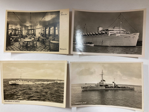Postkarte robert ley schiff - ak,