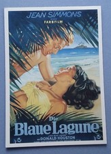 Ansichtskarte Postkarte AK Filmplakat Die Blaue Lagune Jean Simmons Farbfilm
