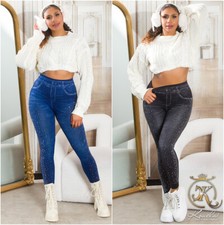 Leggings Hose Stoff Damen