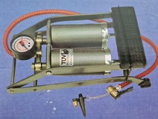 Fußpumpe PKW Auto Pumpe Adapter Motorrad Rad Reifen Fussball Luftmatratze TÜV GS