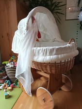 Stubenwagen Komplett Set, My sweet Baby, Farbe: Holz/Natur, Größe Maxi