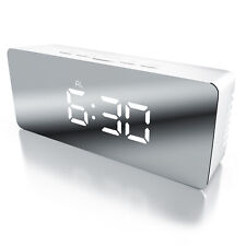 Bearware LED Digital Spiegelwecker Nachtmodus digitaler Wecker Reisewecker
