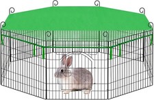 Freilaufgehege Kaninchen Kleintiergehege faltbar Ø 143cm Freigehege H 56cm 0015t