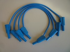 4x0,25m Multicontact/Stäubli  PVC-Meßleitungen vergoldete 4mm Stecker