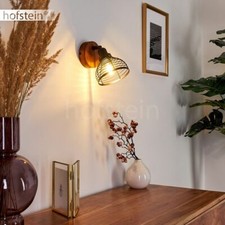 Retro Wand Lampen Holz Flur