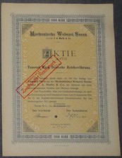 50 Stück Mechanische Weberei Sorau vormals F. A. Martin & Co. 1922 1000 Mark