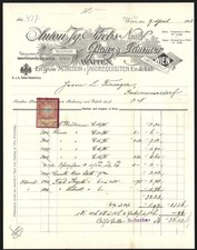 Rechnung wien 1908 - rechnung, &