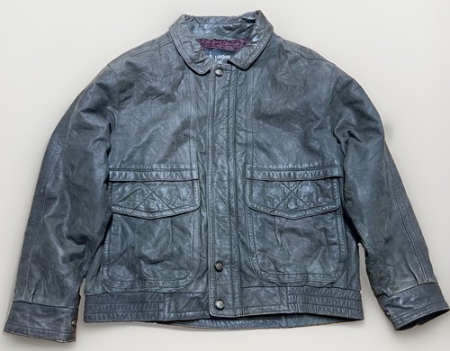 Vintage london fog lederjacke - london,