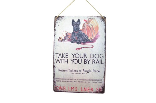 Dekoschild take your dog hund - take,