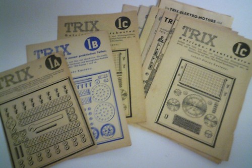 Trix metallbaukasten teile aus - trix,