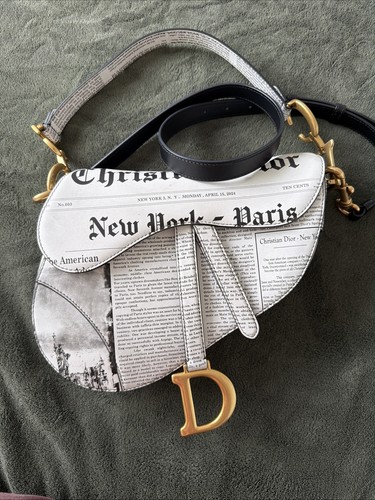 Dior newspaper saddle bag - dior,