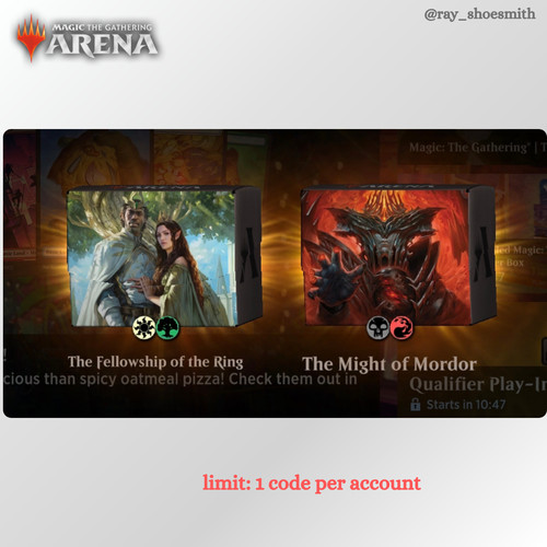 Magic arena code - 1x, lord