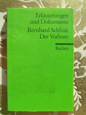 Der Vorleser. Erläuterungen