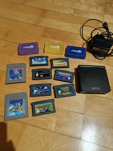 Gameboy advance schwarz mit - advance,