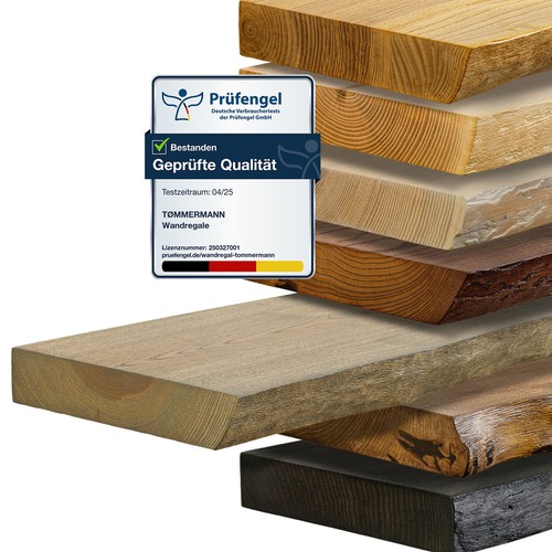 Holzregal 150 wandregal mit - holzregal,