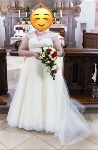 Hochzeits kleid mit unterrock - mit,
