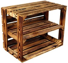 Holzkiste geflammte Obstkiste