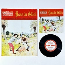 ©1969 Bastei WUNDERLAND Märchenbuch mit Schallplatte HANS IM GLÜCK Grimm