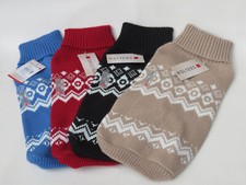 Wolters Hunde Strickpullover Hundepullover Winterpullover Norweger auch Mops&Co.