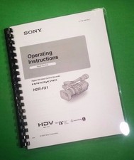 Owners Manual for Sony HDR FX1