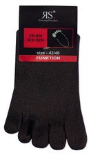 5 PAAR ZEHENSOCKEN SCHWARZ