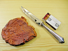 6 gleiche Staekmesser 2mm Wellenschliff  WMF 900 Fächermuster 90g vers. *0015h6