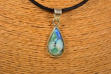 Azurit Türkis Anhänger 925