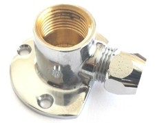 ASW Wandscheibe verchromt, mit 1 Quetsche 1/2" x 10 mm 451810