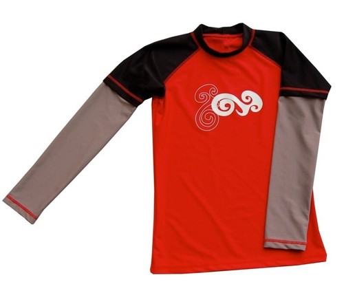 Schutz shirt langarm rot - shirt,