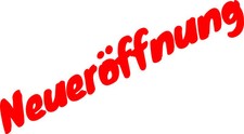 Neueröffnung Aufkleber unser