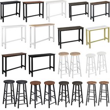 Bartisch Hocker Set Bartresen Stehstisch Barstuhl Theke Set aus Spanplatte #1581