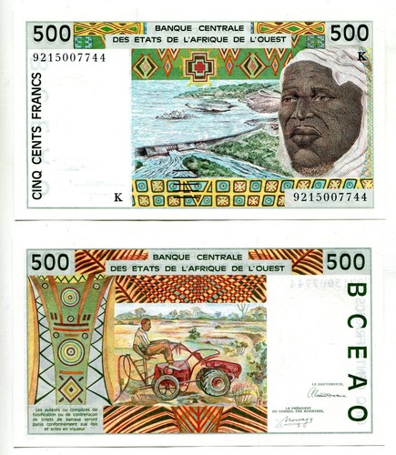 500 francs west african states - 500,