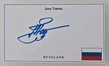 JANA TIMINA AUTOGRAMM SIGNIERT