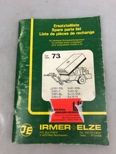 IRMER + ELZE Ersatzteilliste Typ 73 fahrbarer Schraubenkompressor S 551, 461, ua