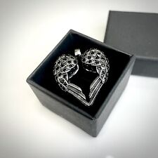 Wunderschöner Halsketten Anhänger Herz / Flügel - s925 Sterling-Silber Schmuck