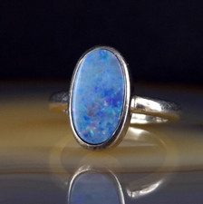 Ring Silber 925 Opal dublette Multicolor 17,8 mm - elegant & zeitlos schön